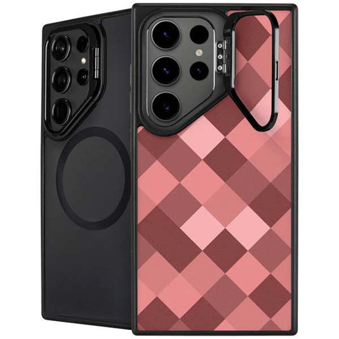 Autumn Red Geometric Galaxy Cases