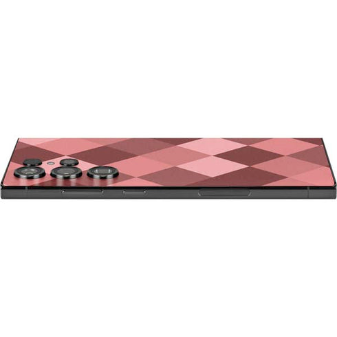 Autumn Red Geometric Galaxy S25 Ultra Skin