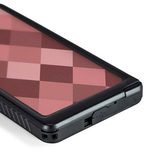 Autumn Red Geometric Galaxy S24 Ultra Waterproof Case