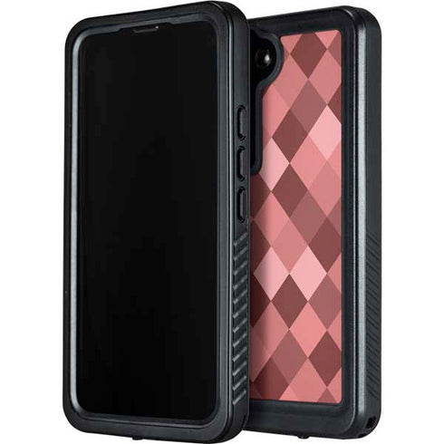 Autumn Red Geometric Galaxy S24 Waterproof Case