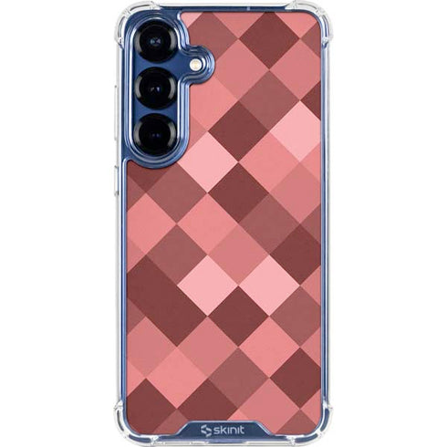 Autumn Red Geometric Galaxy S25 Clear Case