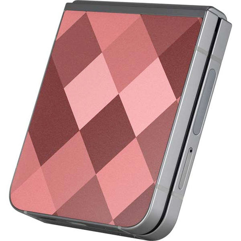Autumn Red Geometric Galaxy Z Flip6 Skin