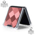 Autumn Red Geometric Galaxy Z Flip6 Clear Case