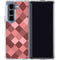 Autumn Red Geometric Galaxy Z Fold5 5G Clear Case