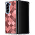 Autumn Red Geometric Galaxy Z Fold5 5G Clear Case