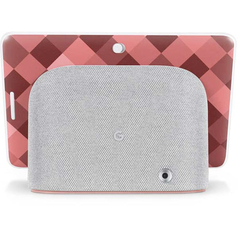 Autumn Red Geometric Google Home Hub Skin