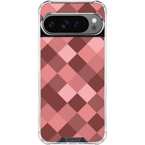 Autumn Red Geometric Google Pixel 10 Pro XL Clear Case