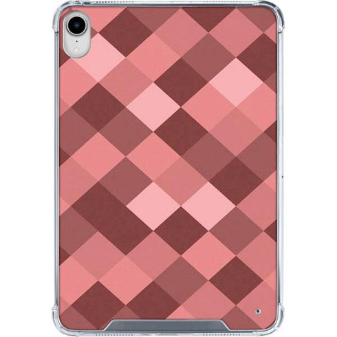 Autumn Red Geometric iPad 11th Gen (2025) Clear Case