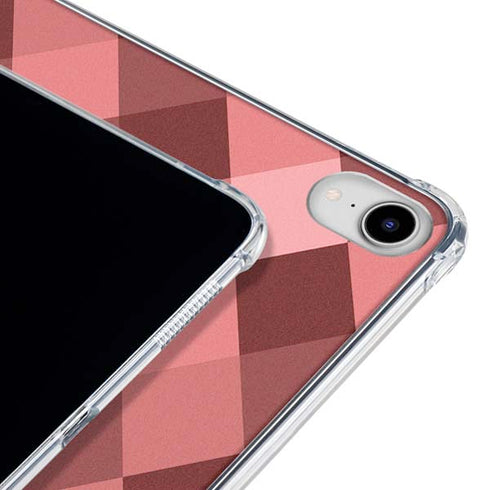 Autumn Red Geometric iPad 11th Gen (2025) Clear Case