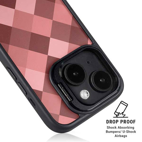 Autumn Red Geometric iPhone 14 Kickstand Case