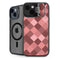 Autumn Red Geometric iPhone 15 Plus Kickstand Case