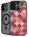 Autumn Red Geometric iPhone 16 Plus Kickstand Case