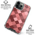 Autumn Red Geometric iPhone 16 Pro Clear Case