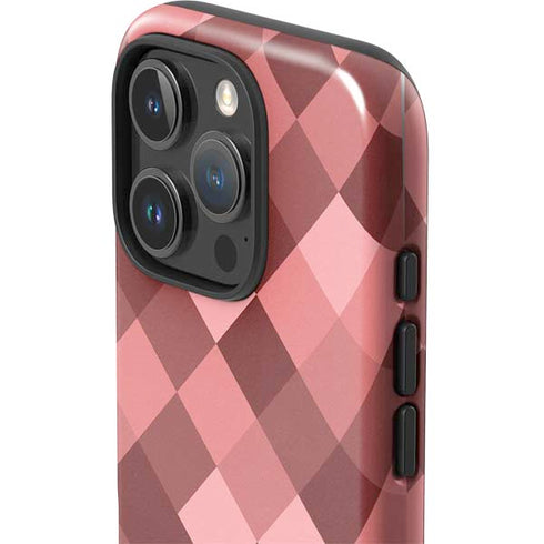 Autumn Red Geometric iPhone 16 Pro Impact Case
