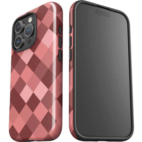 Autumn Red Geometric iPhone 16 Pro Impact Case