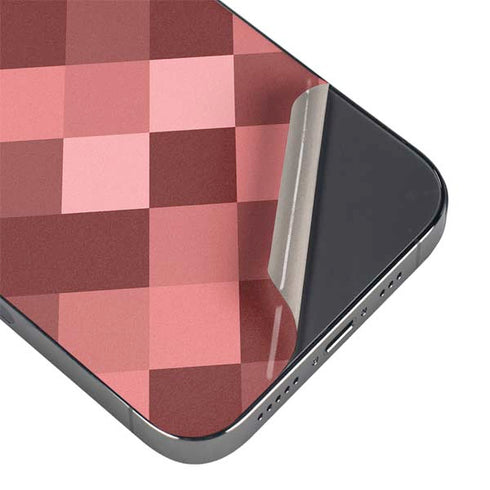 Autumn Red Geometric iPhone 16 Pro Skin