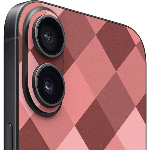 Autumn Red Geometric iPhone 16 Skin