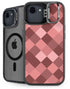 Autumn Red Geometric iPhone 16e Kickstand Case