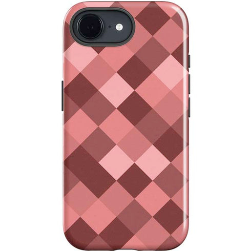 Autumn Red Geometric iPhone 16e Impact Case