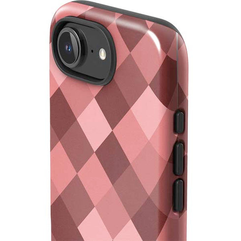 Autumn Red Geometric iPhone 16e Impact Case