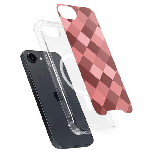 Autumn Red Geometric iPhone 16e MagSafe Case