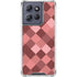 Autumn Red Geometric Moto G 5G (2025) Clear Case