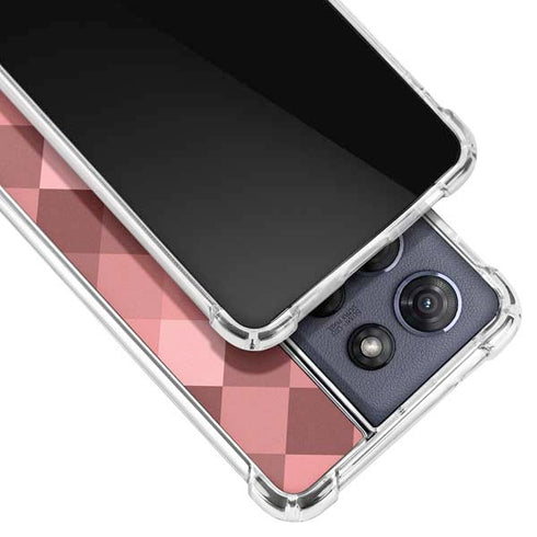 Autumn Red Geometric Moto G Stylus 5G (2025) Clear Case
