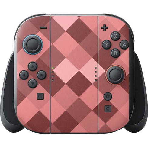 Autumn Red Geometric Nintendo Switch 2 (2025) with Joy-Con Skin
