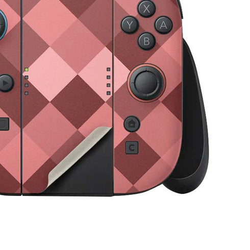 Autumn Red Geometric Nintendo Switch 2 (2025) Joy-Con Controller Skin