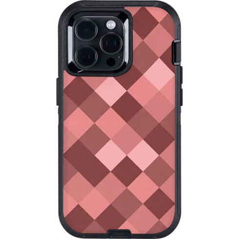 Autumn Red Geometric Otterbox Defender iPhone Skin