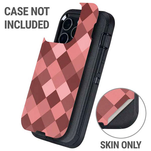 Autumn Red Geometric Otterbox Defender iPhone Skin