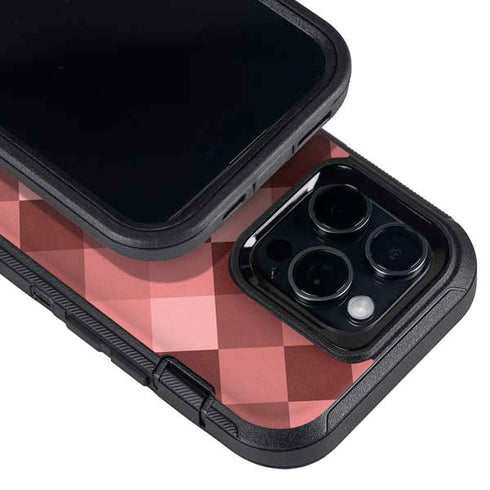 Autumn Red Geometric Otterbox Defender iPhone Skin