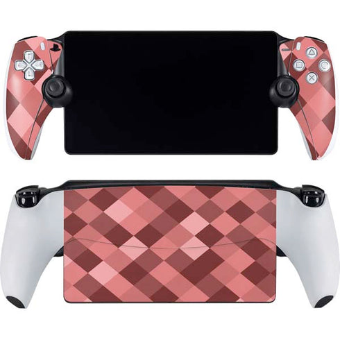 Autumn Red Geometric PlayStation Portal Remote Player Skin
