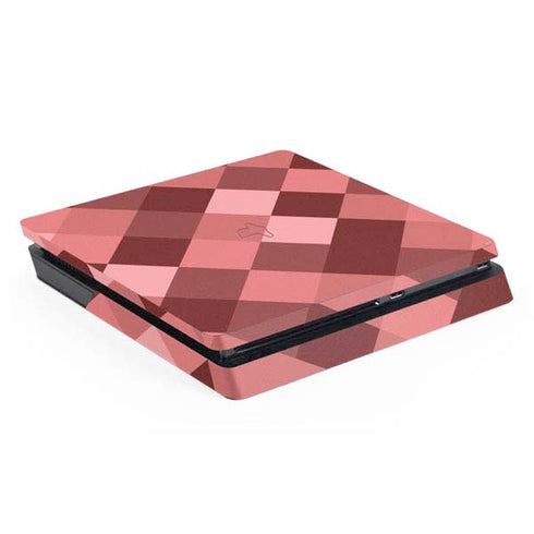 Autumn Red Geometric PS4 Slim Skin