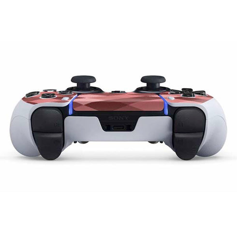Autumn Red Geometric PS5 DualSense Edge Pro Controller Skin