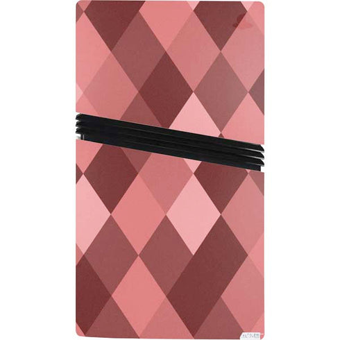 Autumn Red Geometric PS5 Pro Console Skin