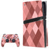 Autumn Red Geometric PS5 Pro Disk Bundle Skin