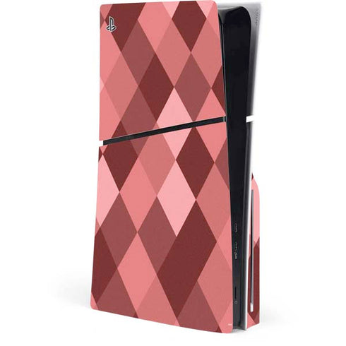 Autumn Red Geometric PlayStation PS5 Skins
