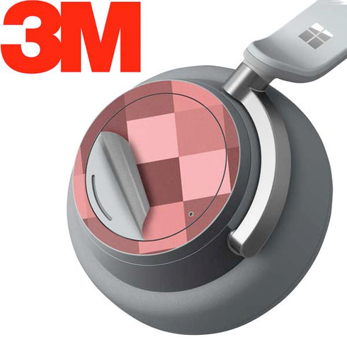 Autumn Red Geometric Surface Headphones Skin