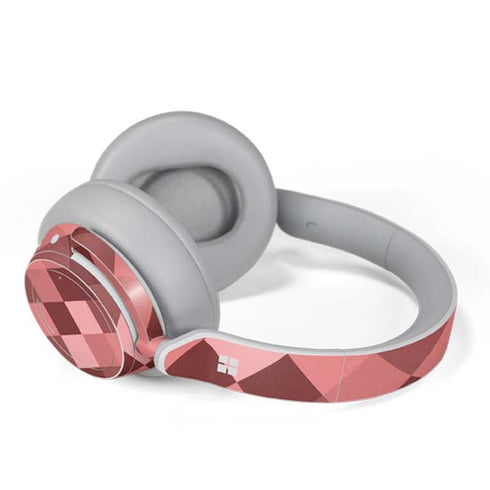 Autumn Red Geometric Surface Headphones Skin
