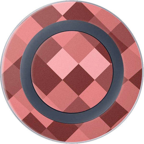 Autumn Red Geometric Wireless Charger Skin