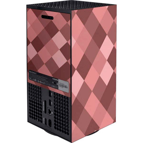 Autumn Red Geometric XBox Series X Digital Edition Bundle Skin