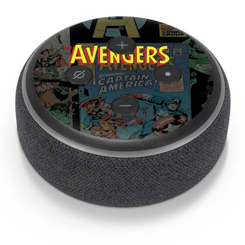 Marvel Classic Comics Avengers Assemble Amazon Echo Dot Skin