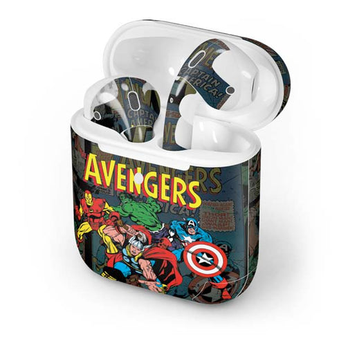 Marvel Classic Comics Avengers Assemble Apple AirPods 2 Skin