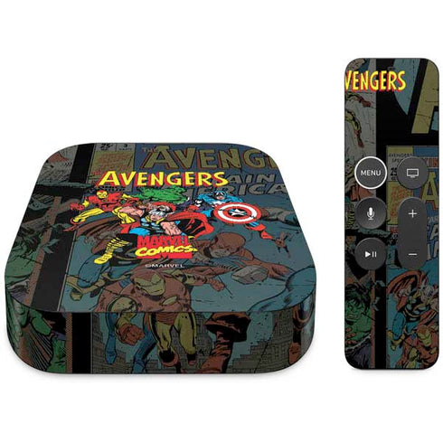 Marvel Classic Comics Avengers Assemble Apple TV Skin