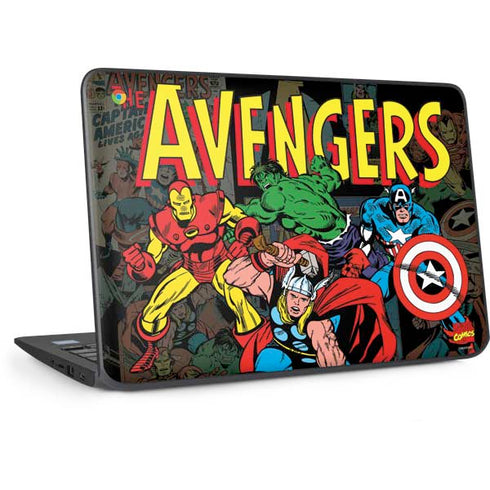 Marvel Classic Comics Avengers Assemble HP Chromebook Skin