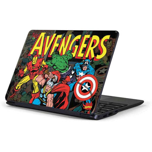 Marvel Classic Comics Avengers Assemble Samsung Chromebook Skin