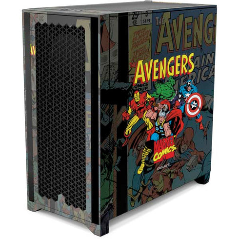 Marvel Classic Comics Avengers Assemble Corsair 4000D Tempered Glass Mid-Tower ATX Case Skin