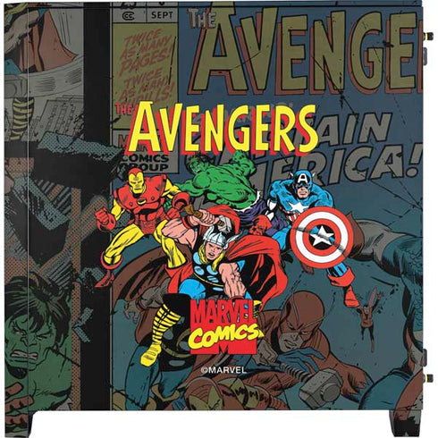 Marvel Classic Comics Avengers Assemble Corsair 4000D Tempered Glass Mid-Tower ATX Case Skin