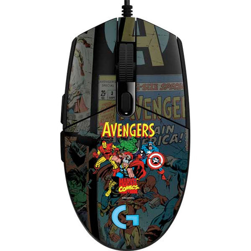 Marvel Classic Comics Avengers Assemble G203 Prodigy RGB Wired Gaming Mouse Skin